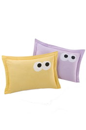 L'essentiel linge de maison Juego de Fundas de Almohada Oxford, Amarillo y Lila